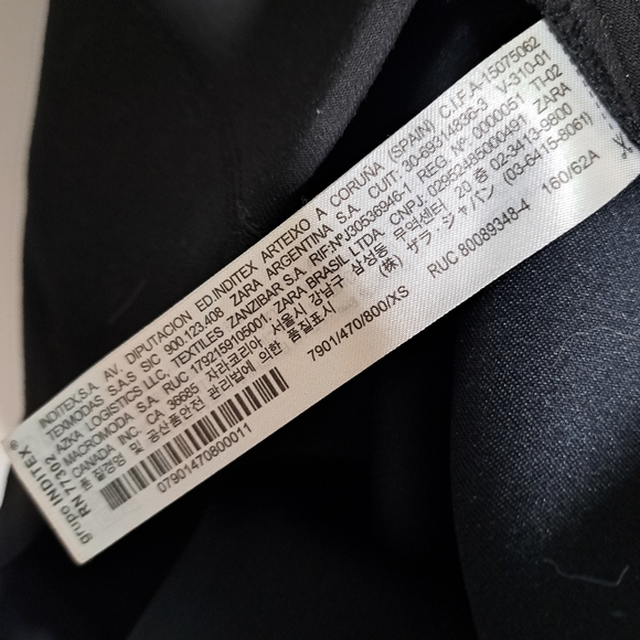 Black short pleated business casual skirt - Picture 5 of 7